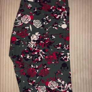 New Disney LuLaRoe OS Legging Hidden Minnie Floral